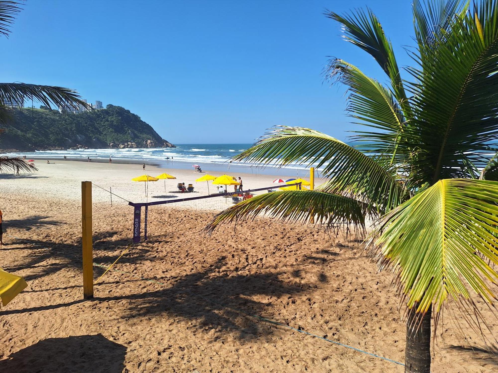 Duplex Pe Na Areia, Praia Do Tombo - Guaruja/Sp. Экстерьер фото